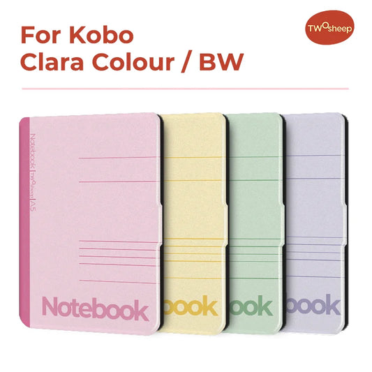 Twosheep For Kobo Clara Colour BW Protective cover 6-inch Auto Sleep Wake function E-book Case with painted patterns