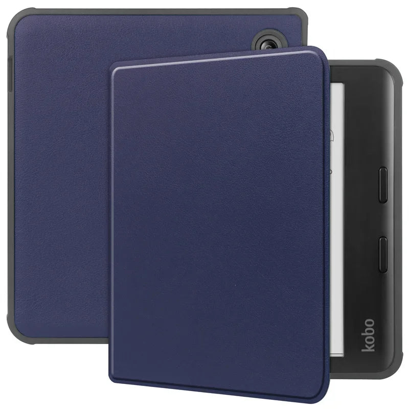 For Funda Kobo Libra Colour 7"  Smart Case PU Leather Flip Book Cover For Coque Kobo Libra Colour 2024 TPU Back Shell