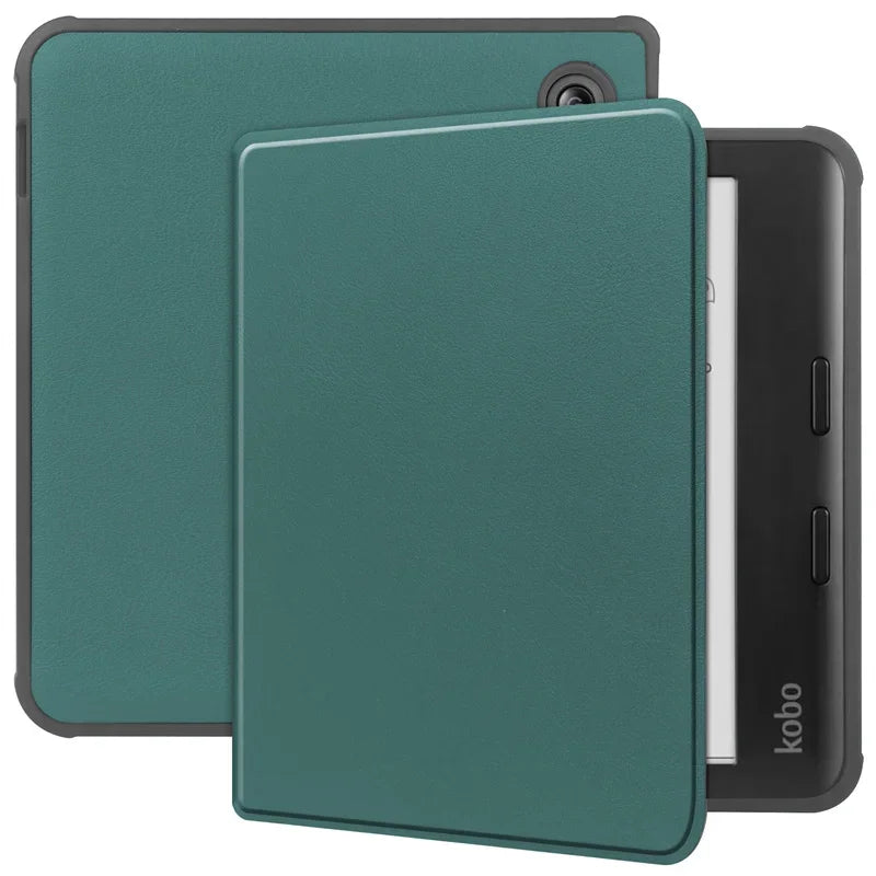 For Funda Kobo Libra Colour 7"  Smart Case PU Leather Flip Book Cover For Coque Kobo Libra Colour 2024 TPU Back Shell