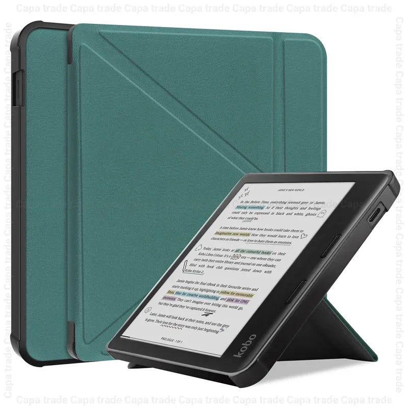 Slim Flip Book Funda For Kobo Libra Colour (2024) Case Smart Sleep/Wake 7" eBook Magnetic Cover with Soft TPU Back Shell